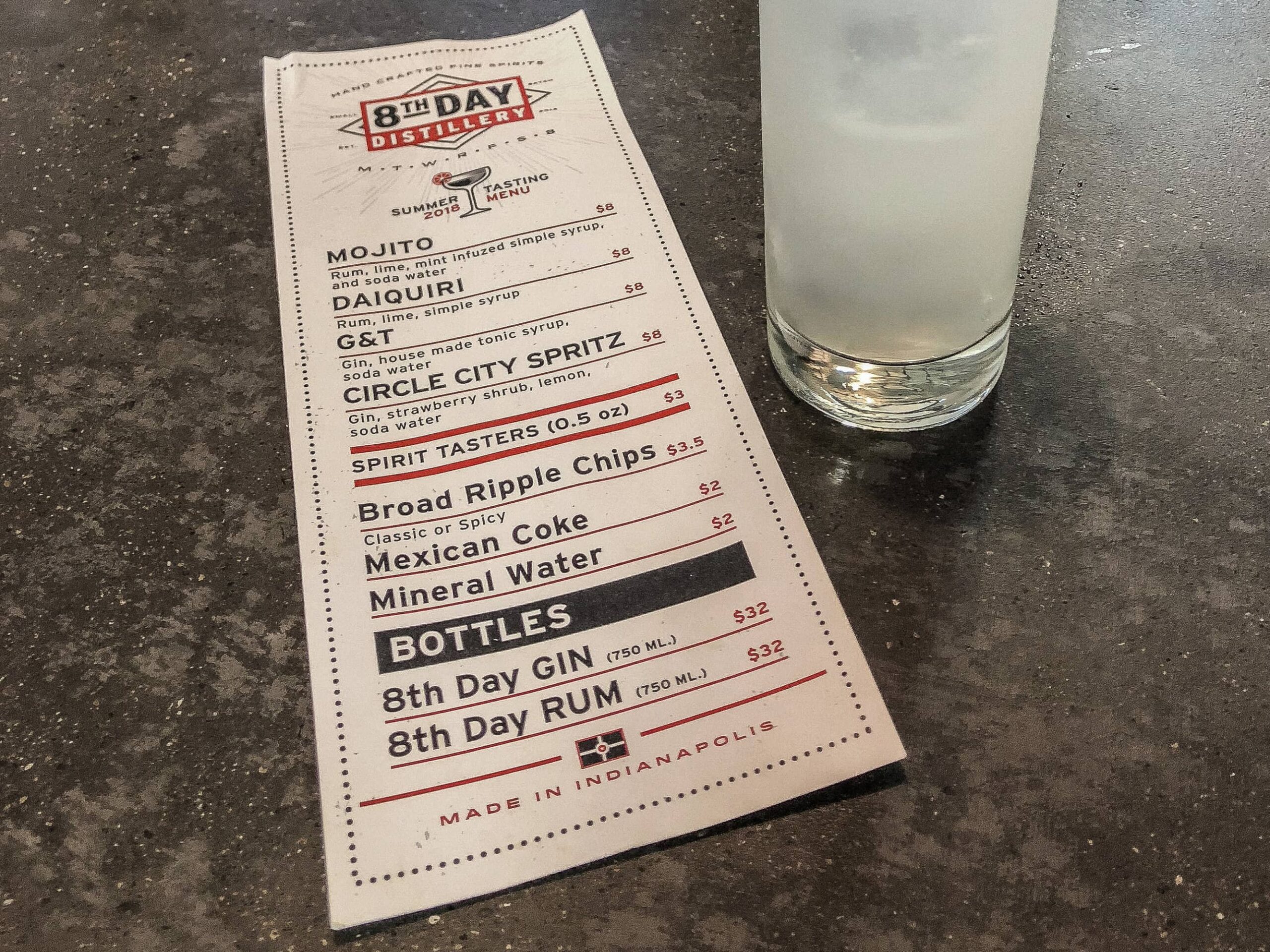 8th Day Distillery summer cocktail menu 8th Day Distillery summer cocktail menu