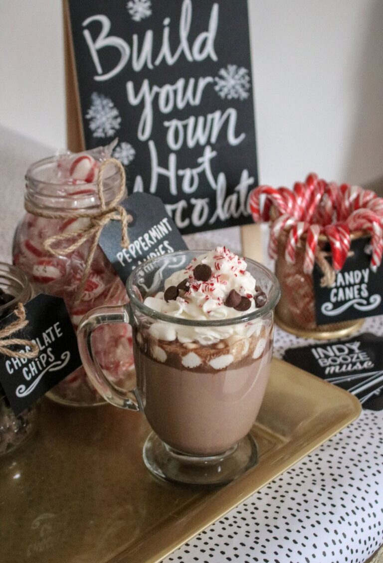 DIY Hot Chocolate Bar + Creamy Slow Cooker Hot Chocolate Recipe