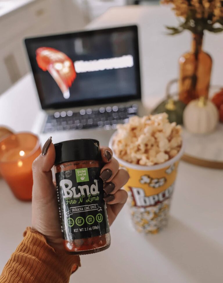 DIY Sriracha + Lime Popcorn with BLND by Kitchen Crafted