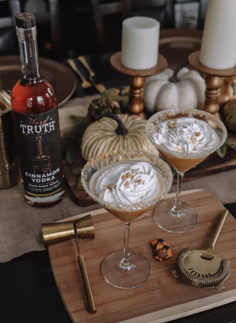 Pumpkin Pie Martini with Hard Truth Cinnamon Vodka