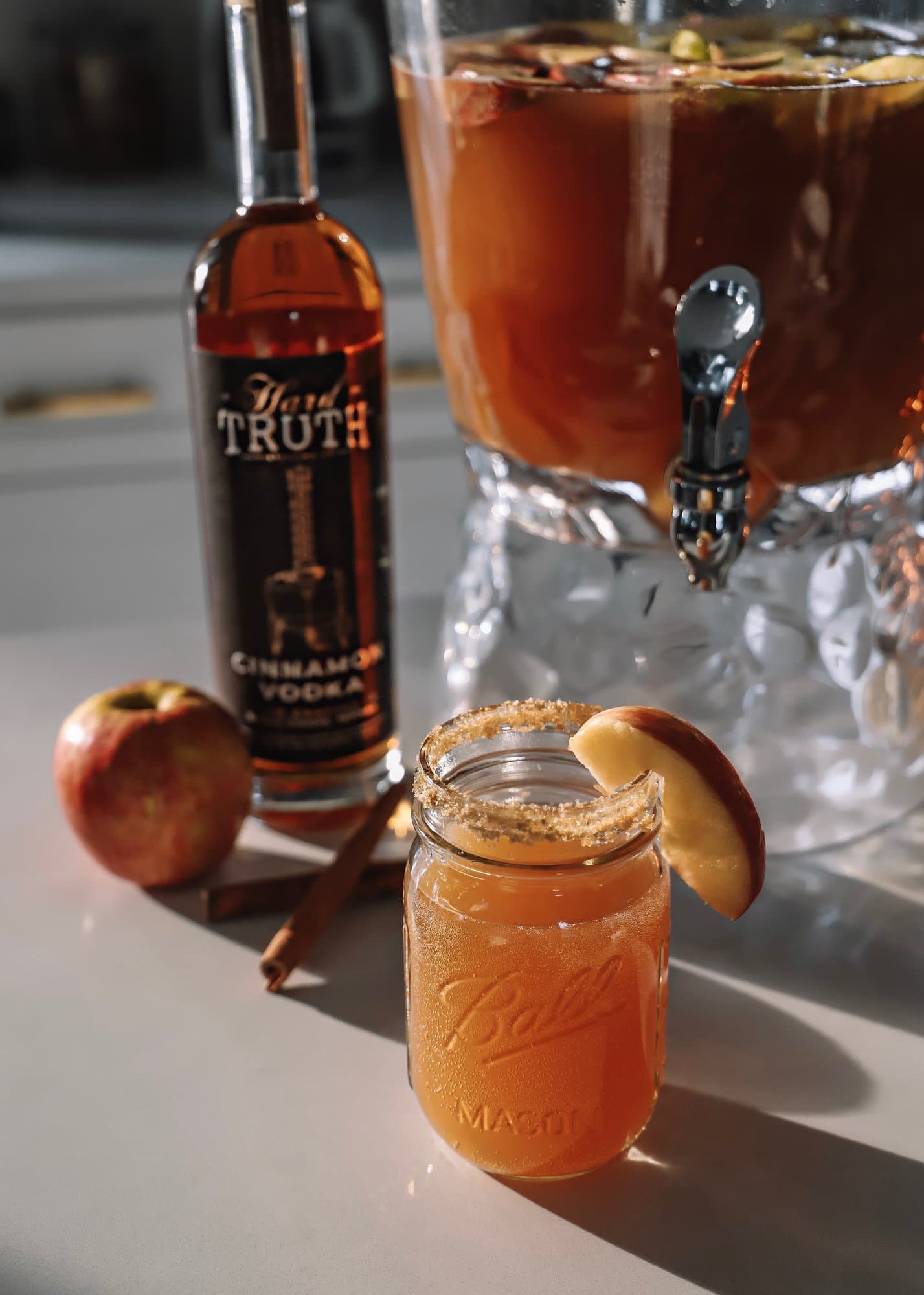 Apple Pie Punch with Hard Truth Cinnamon Vodka