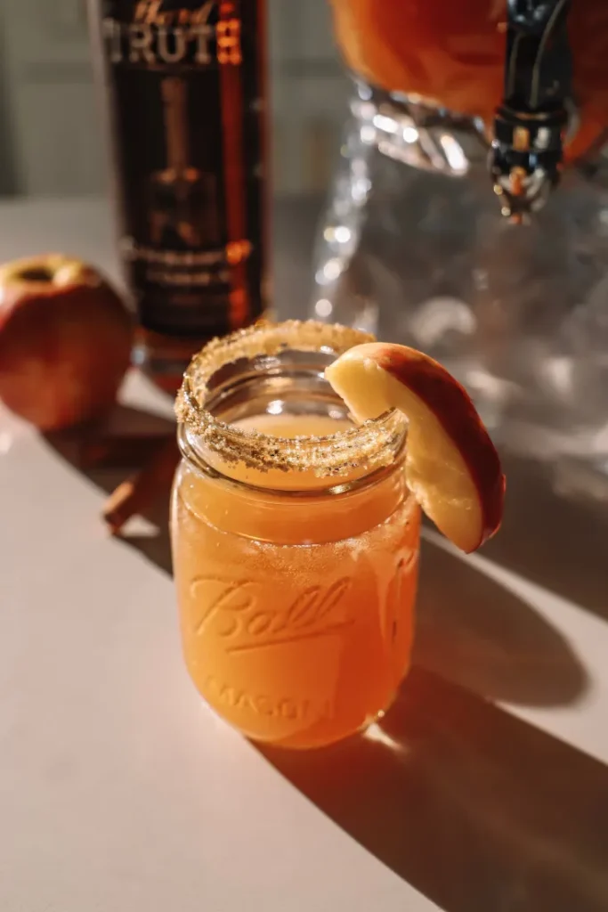 Apple Pie Punch with vodka cocktail