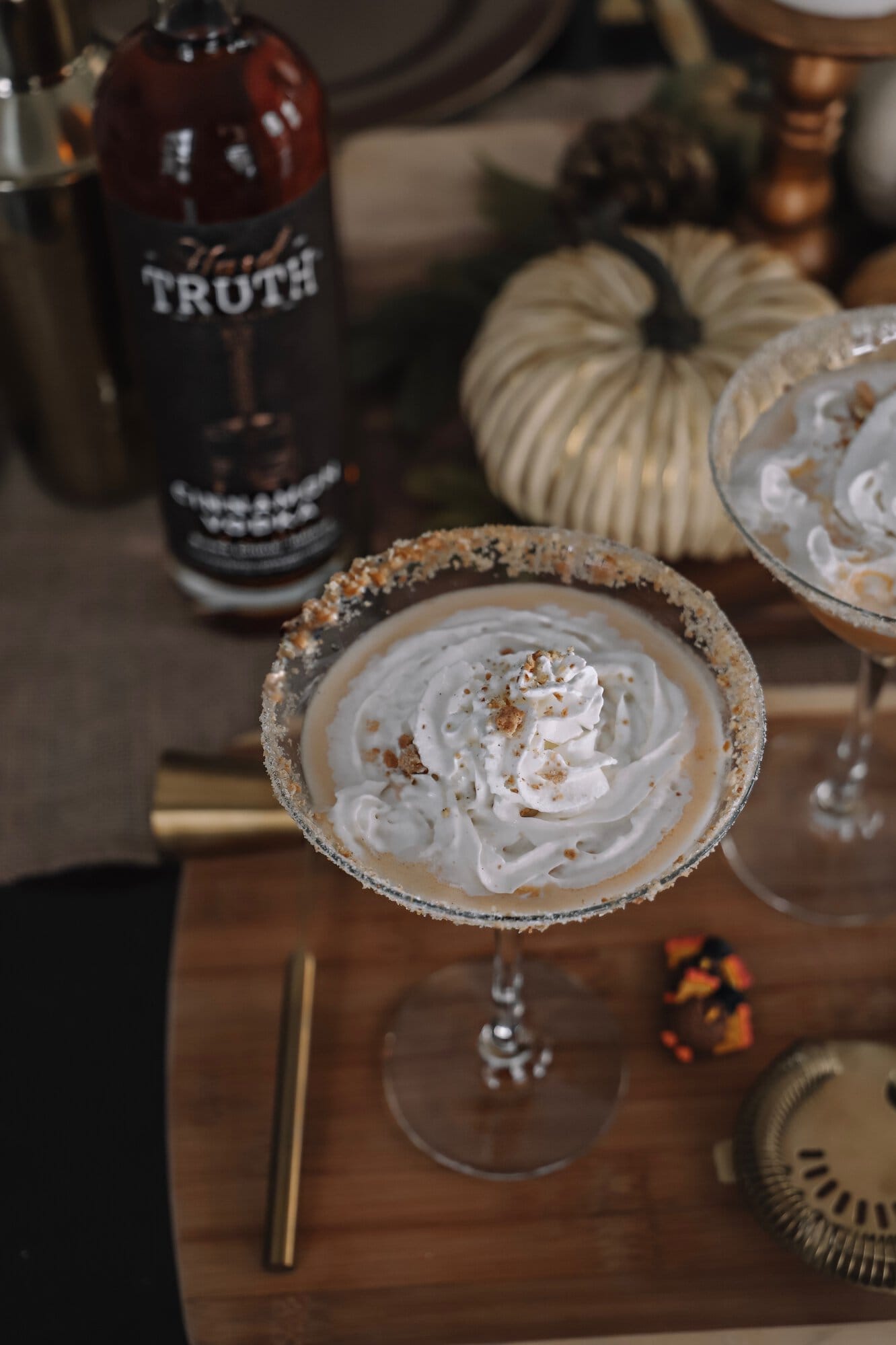 Pumpkin Pie Martini with Hard Truth Cinnamon Vodka