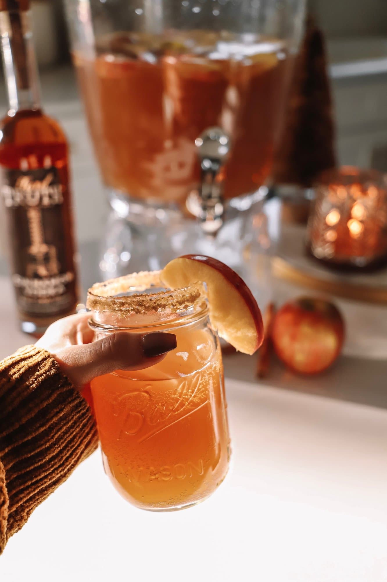 Apple Pie Punch with Hard Truth Cinnamon Vodka