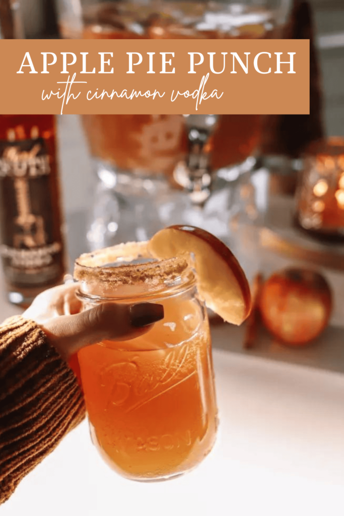 Apple Pie Punch with Hard Truth Cinnamon Vodka