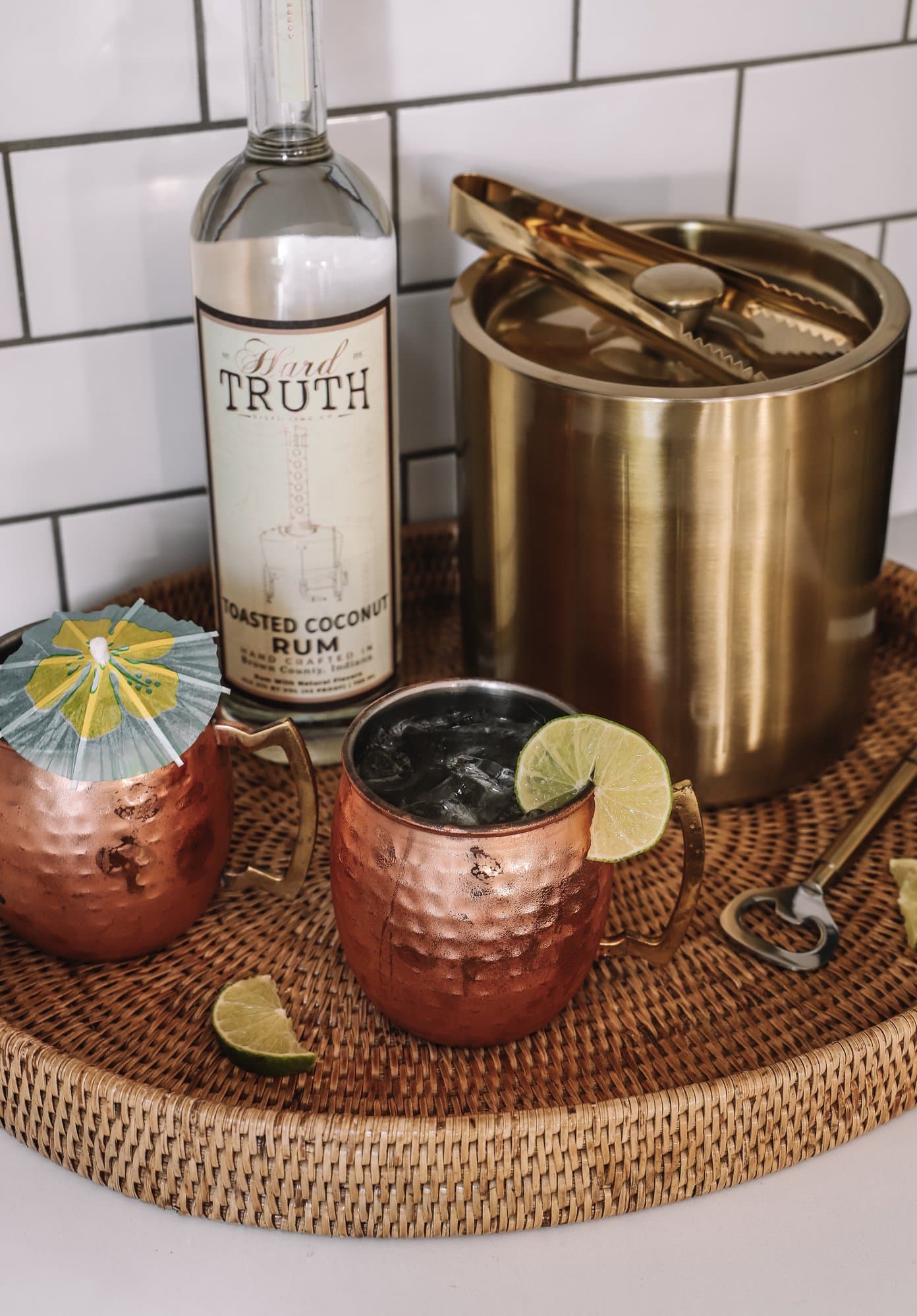 Hawaiian Mule with Hard Truth Toasted Coconut Rum