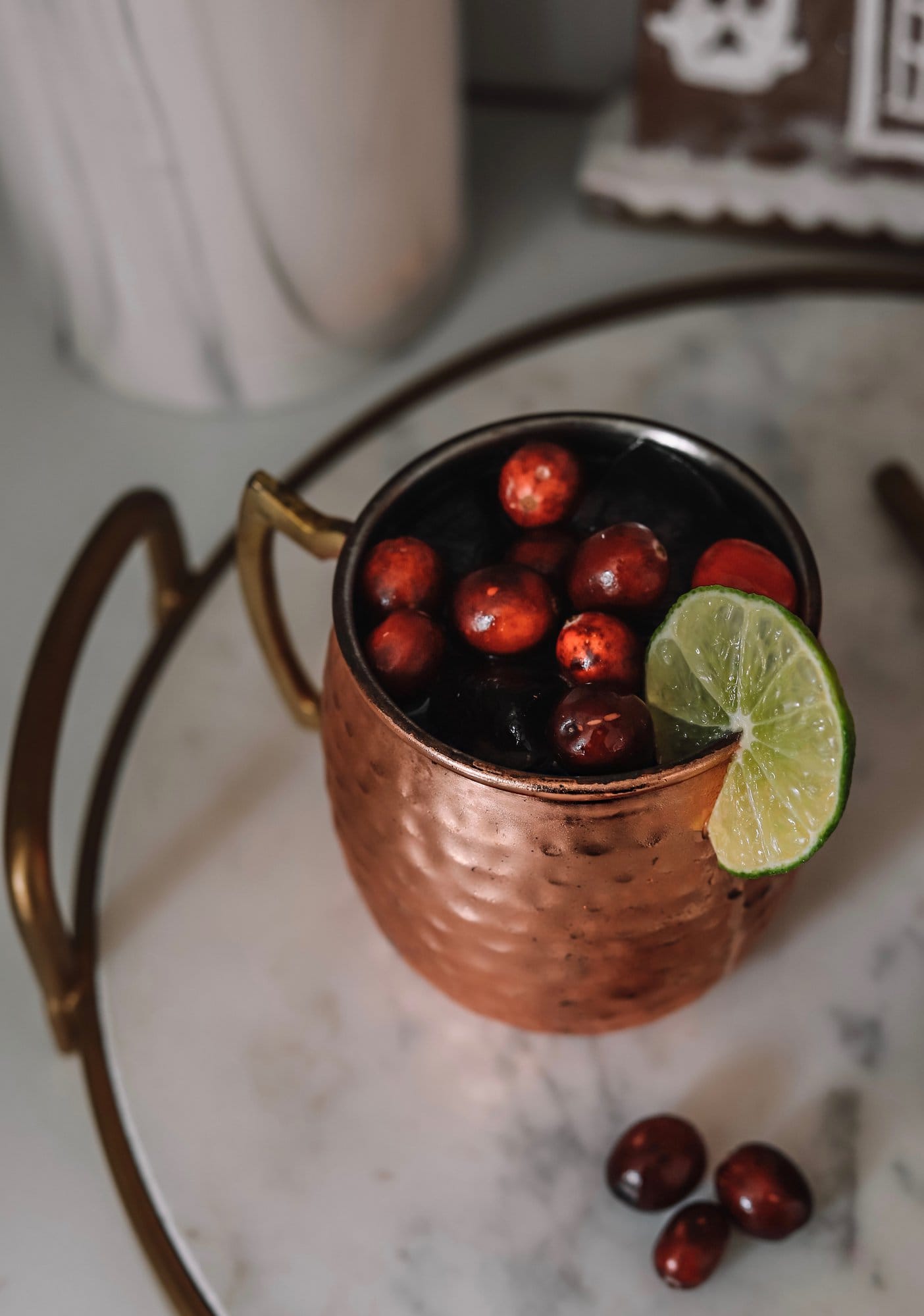 Christmas Cranberry Moscow Mule recipe