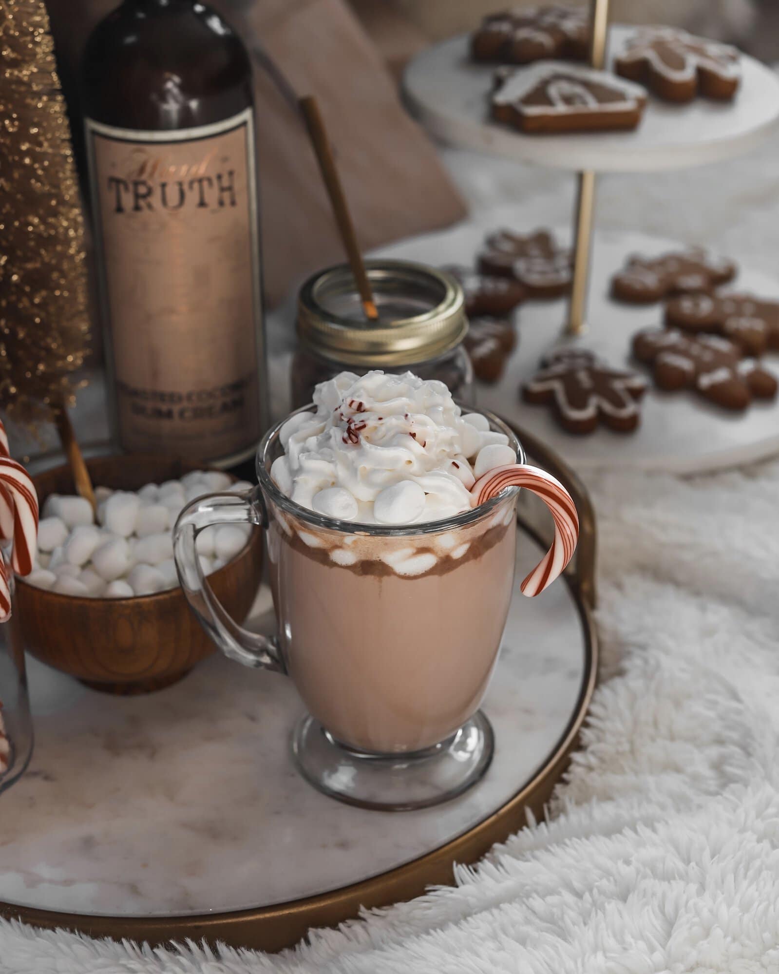 Hot Chocolate with Hard Truth Toasted Coconut Rum Cream