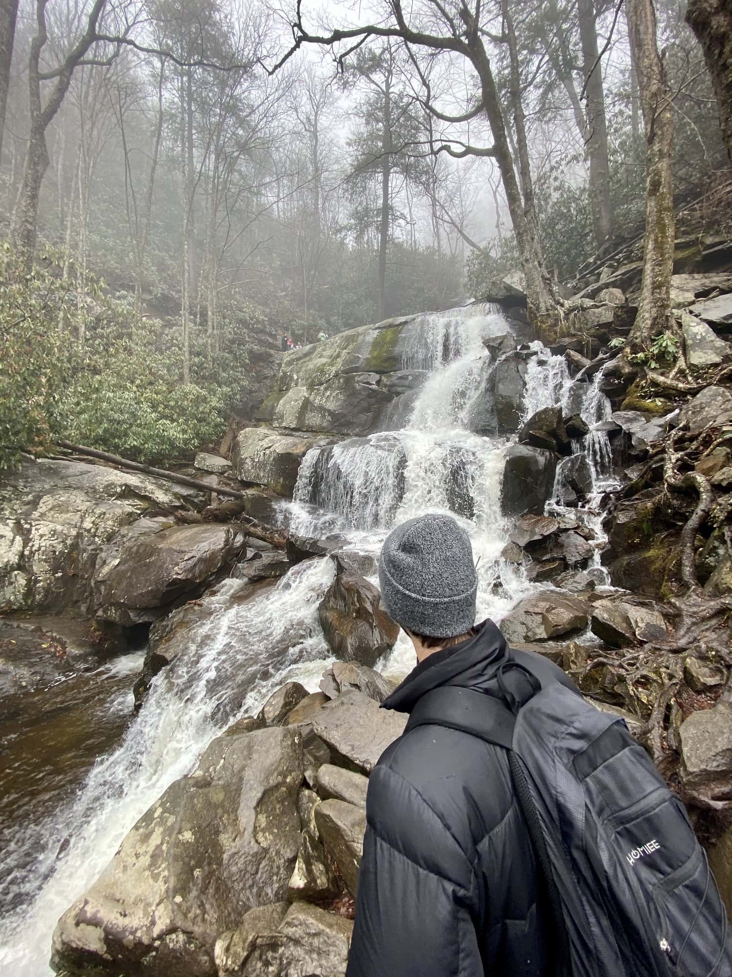 Great Smoky Mountains waterfall view