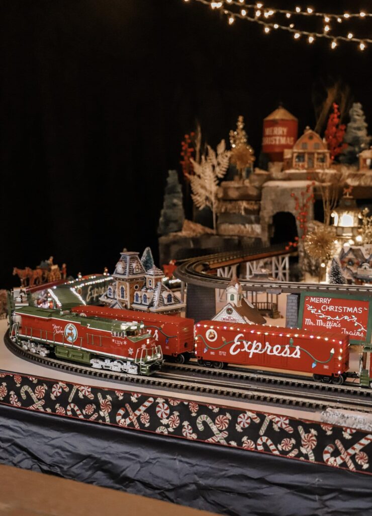 Carmel Christkindlmarkt Christmas decor train