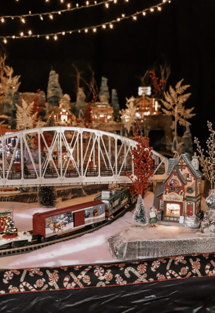 Christmas decor train