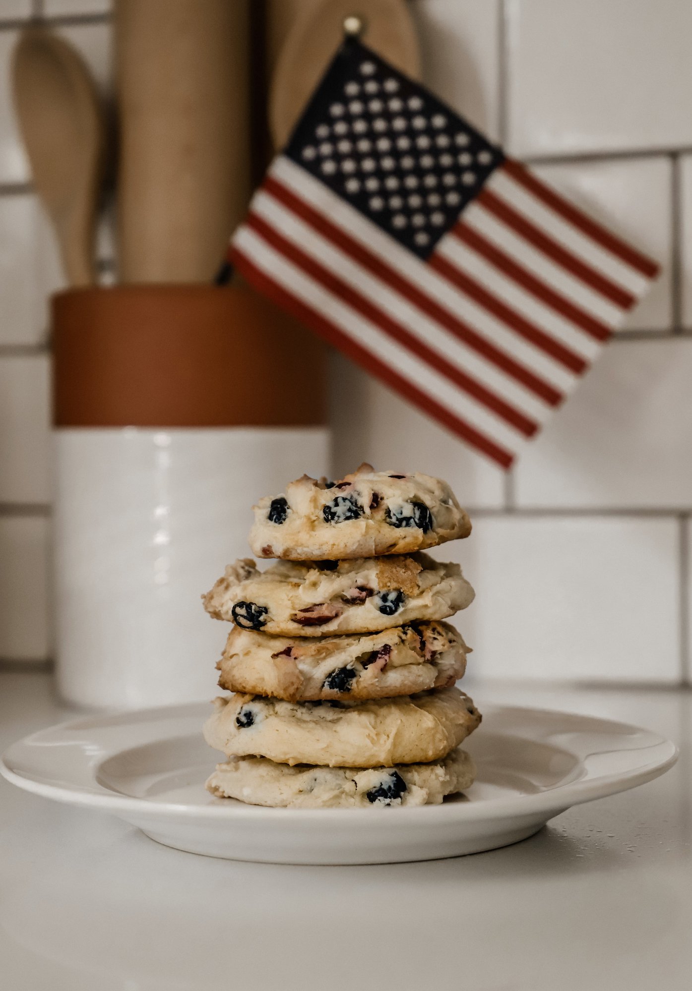 Red, White & Blue Cookies