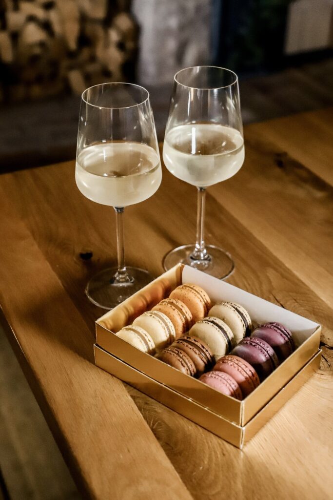 Dublin wine and macarons