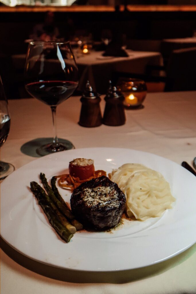 Copper Rock Steakhouse filet mignon