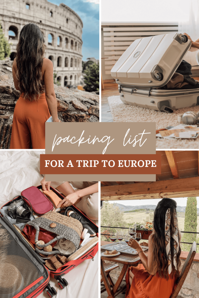 Packing List for Europe