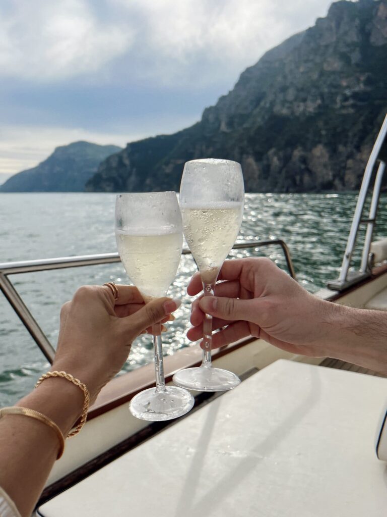 Private Boat Tour Positano drinks