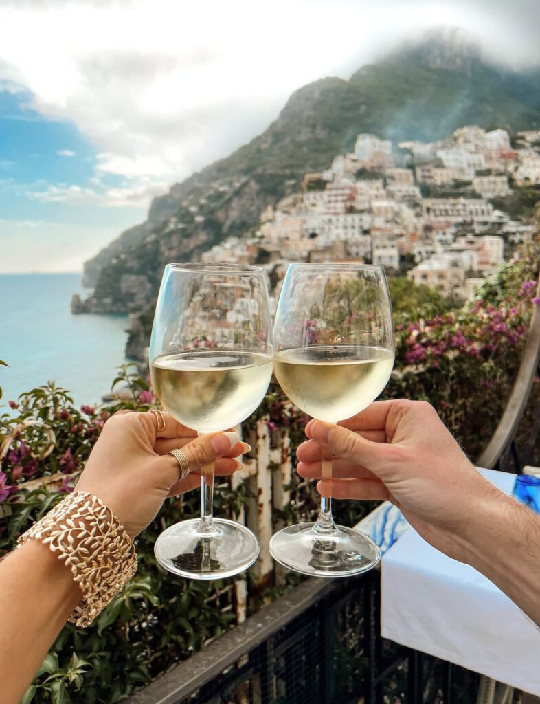 Positano rooftop bar drinks