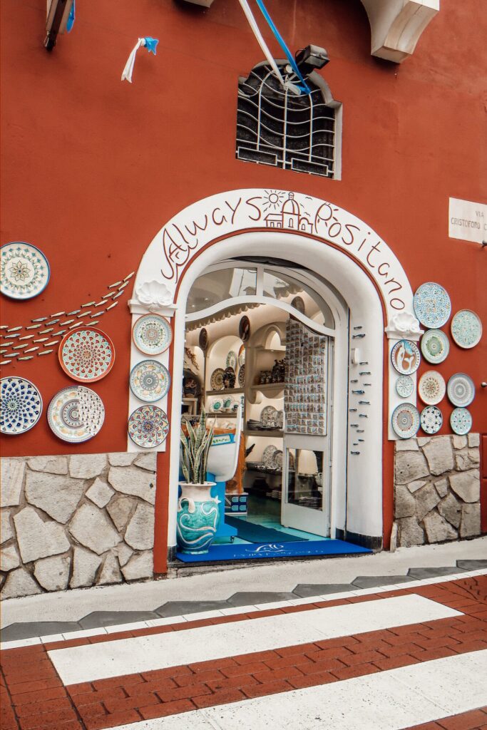 Positano local shopping