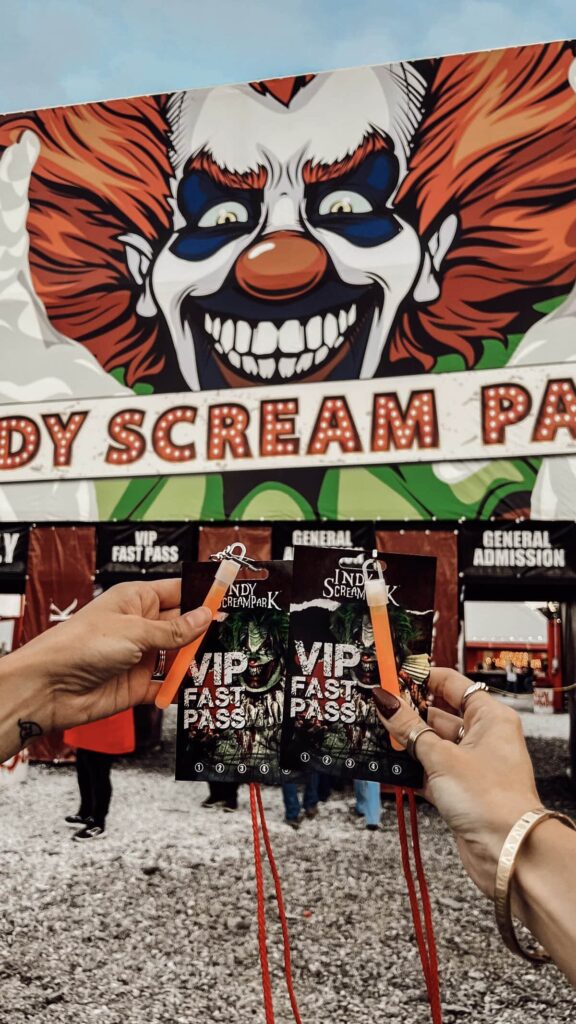 Indy scream park VIP passes