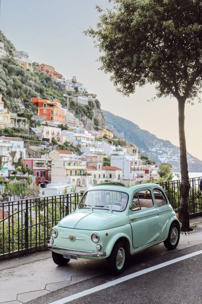 Vintage Fiat Positano Italy for rent