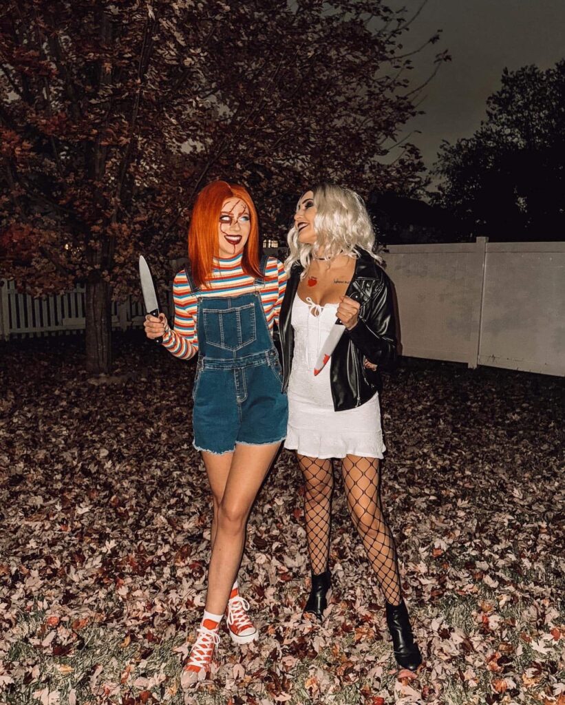 Chucky and Bride of Chucky Creative Halloween Costumes