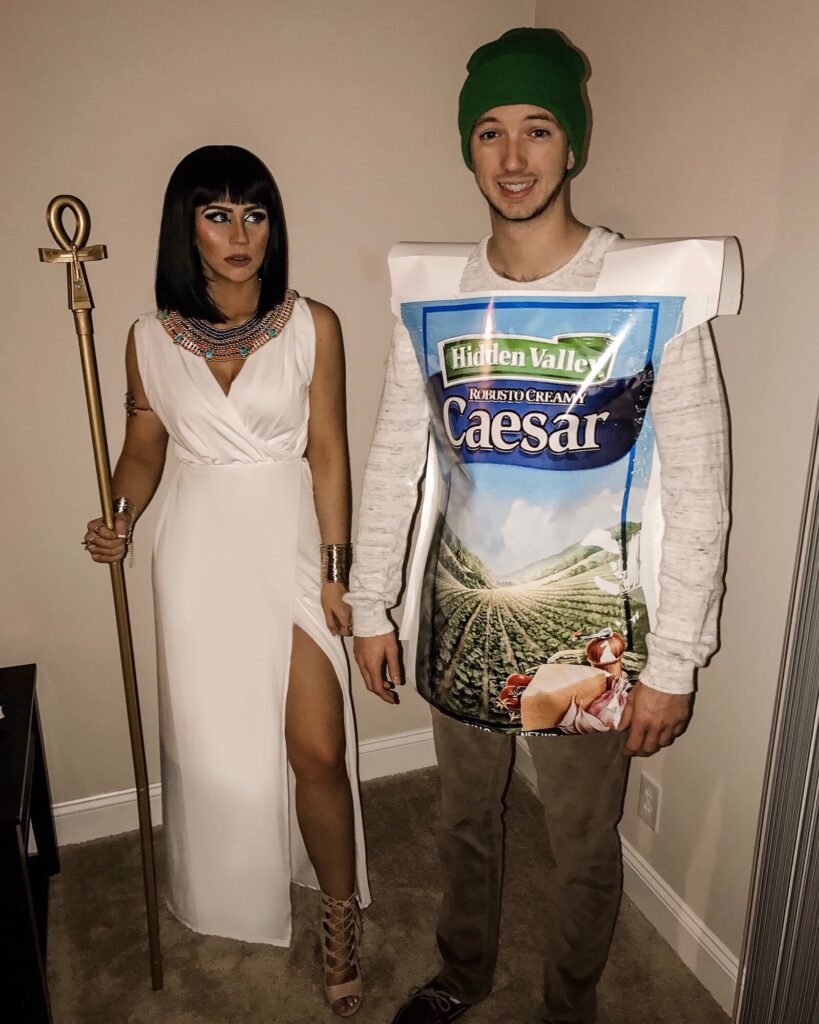 Cleopatra and Caesar Halloween Costume