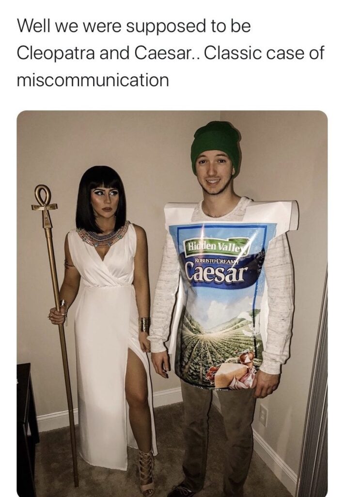 Cleopatra and Caesar Halloween Costume