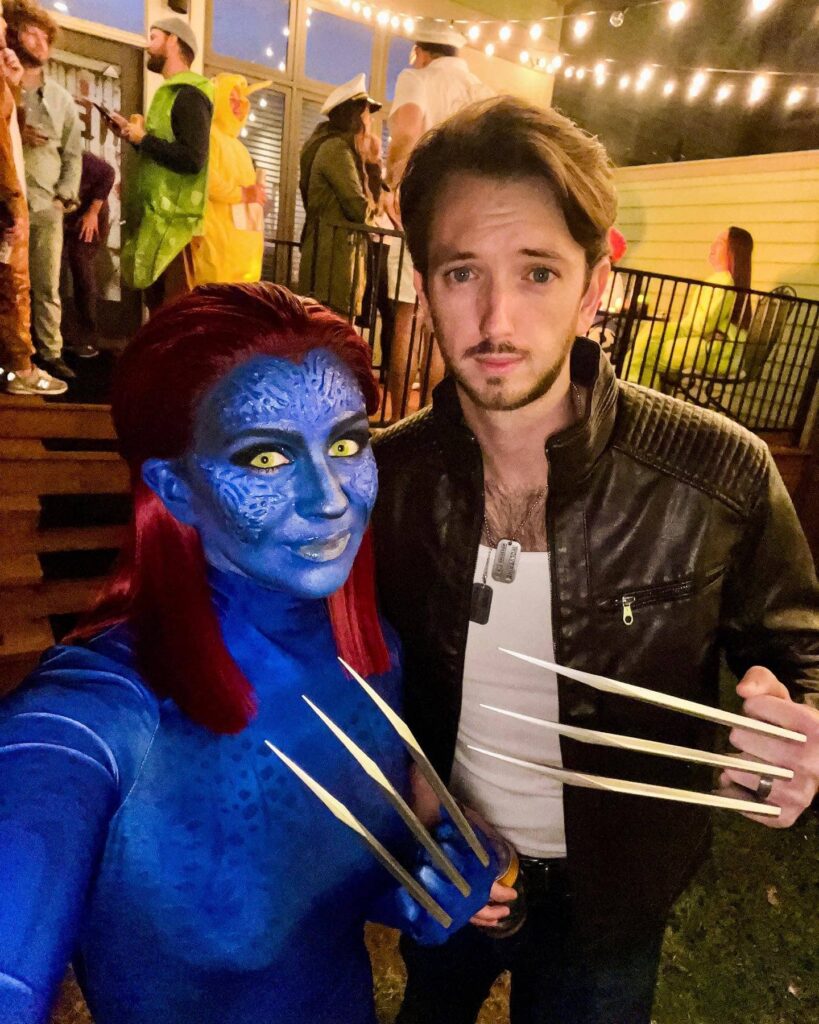 Mystique and Wolverine costume