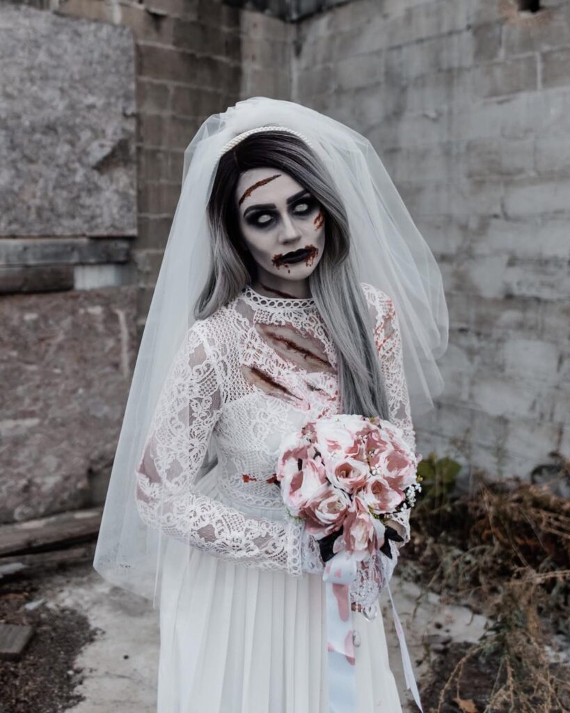 Zombie Bride and Groom Halloween Costume Idea
