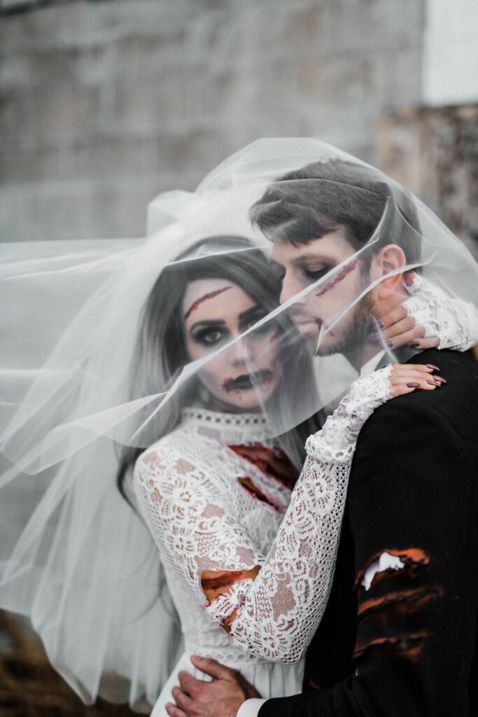 Zombie Bride and Groom Halloween Costume Idea