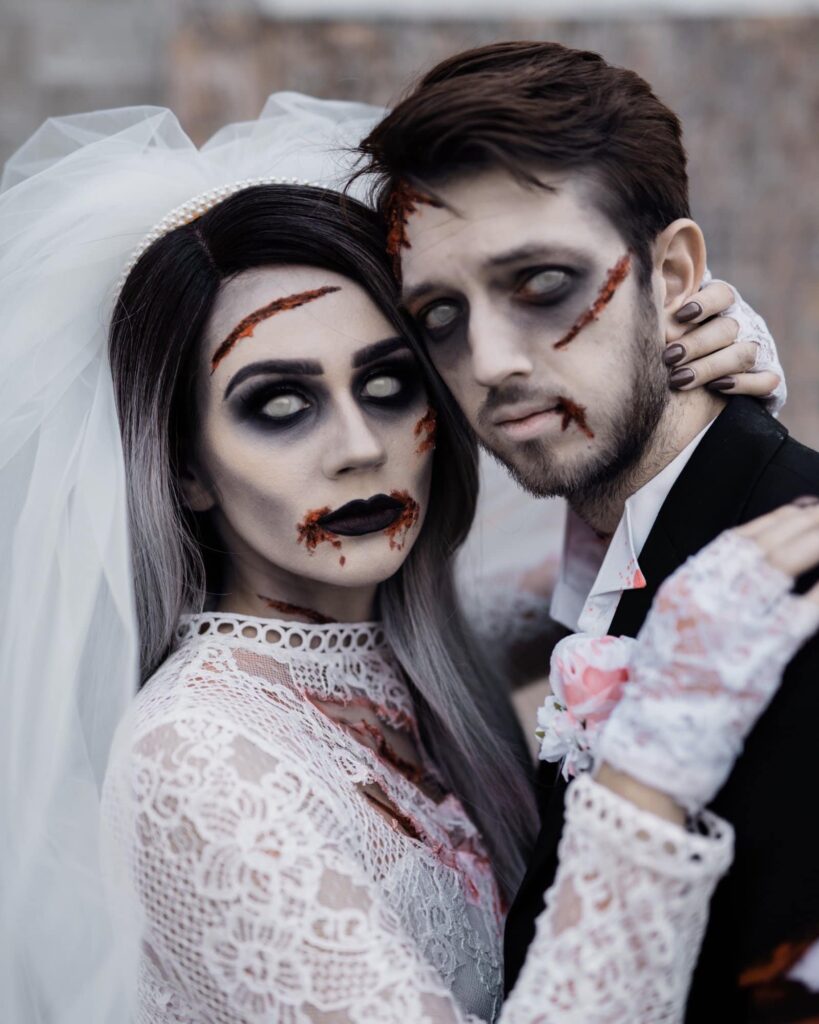 Zombie Bride and Groom Halloween Costume Idea
