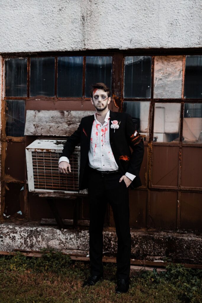 Zombie Bride and Groom Halloween Costume Idea