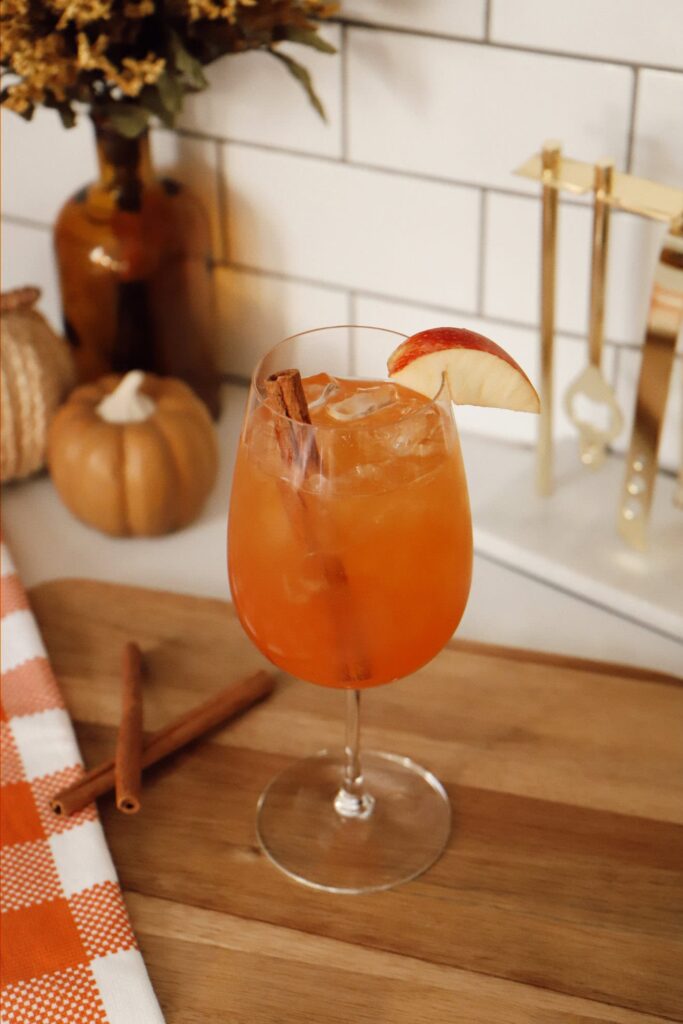 Apple Cider Aperol Spritz fall drink