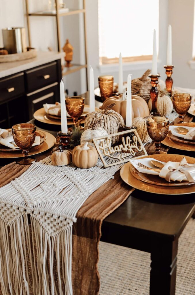 fall table decor ideas