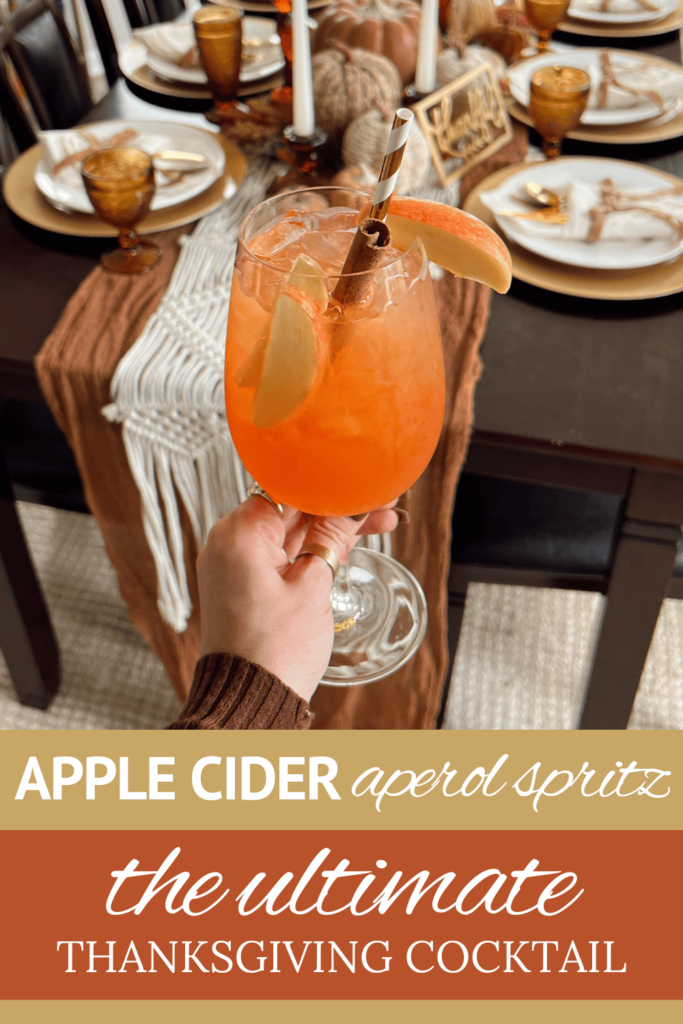 Apple Cider Aperol Spritz Cocktail