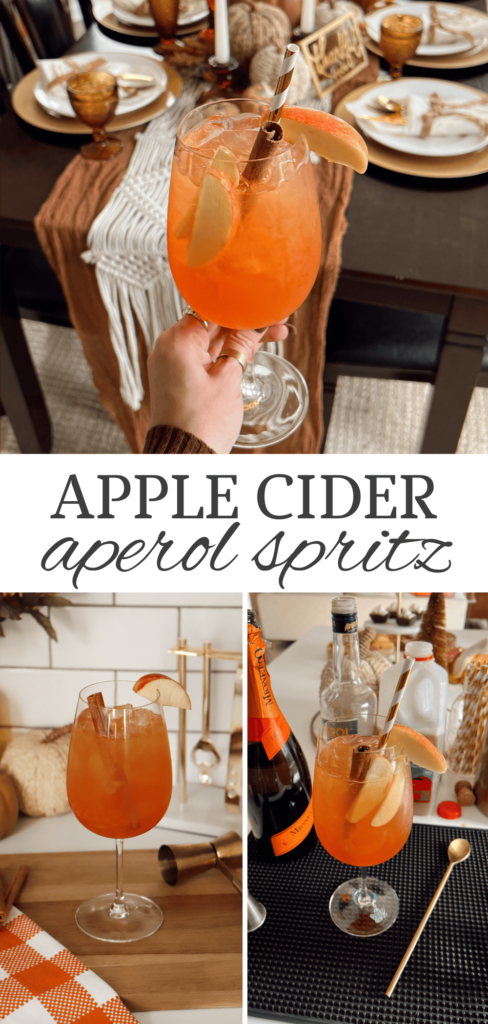 Easy Apple Cider Aperol Spritz Cocktail