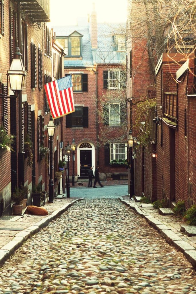 Boston street | How to Plan a Road Trip Around Historical Sites