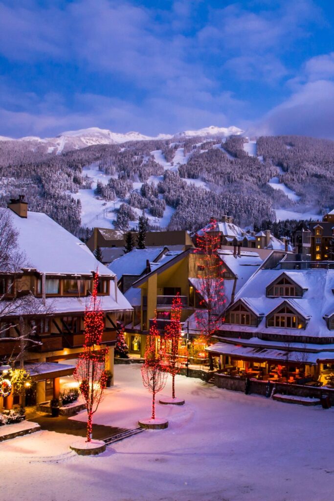 cabins in winter