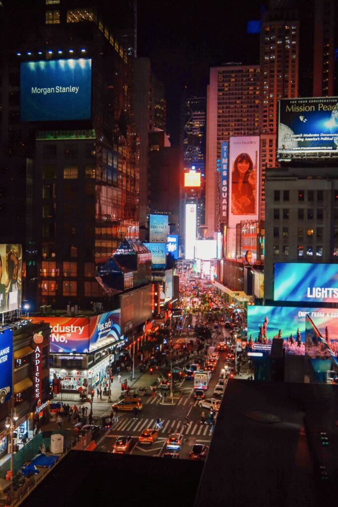 Times Square at night