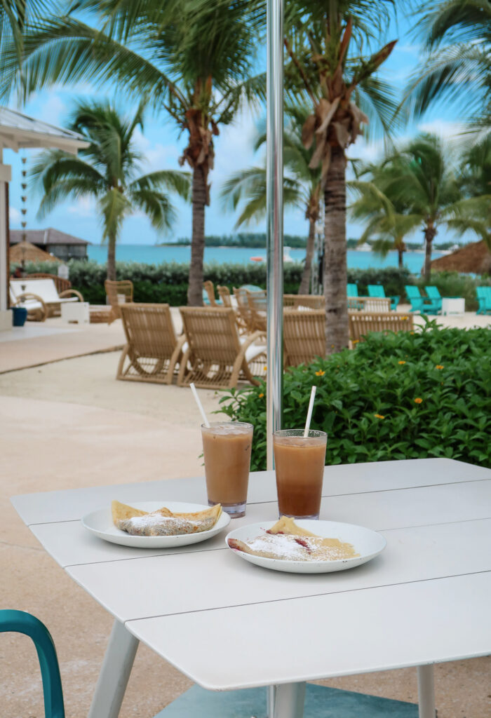 coffee break by the pool