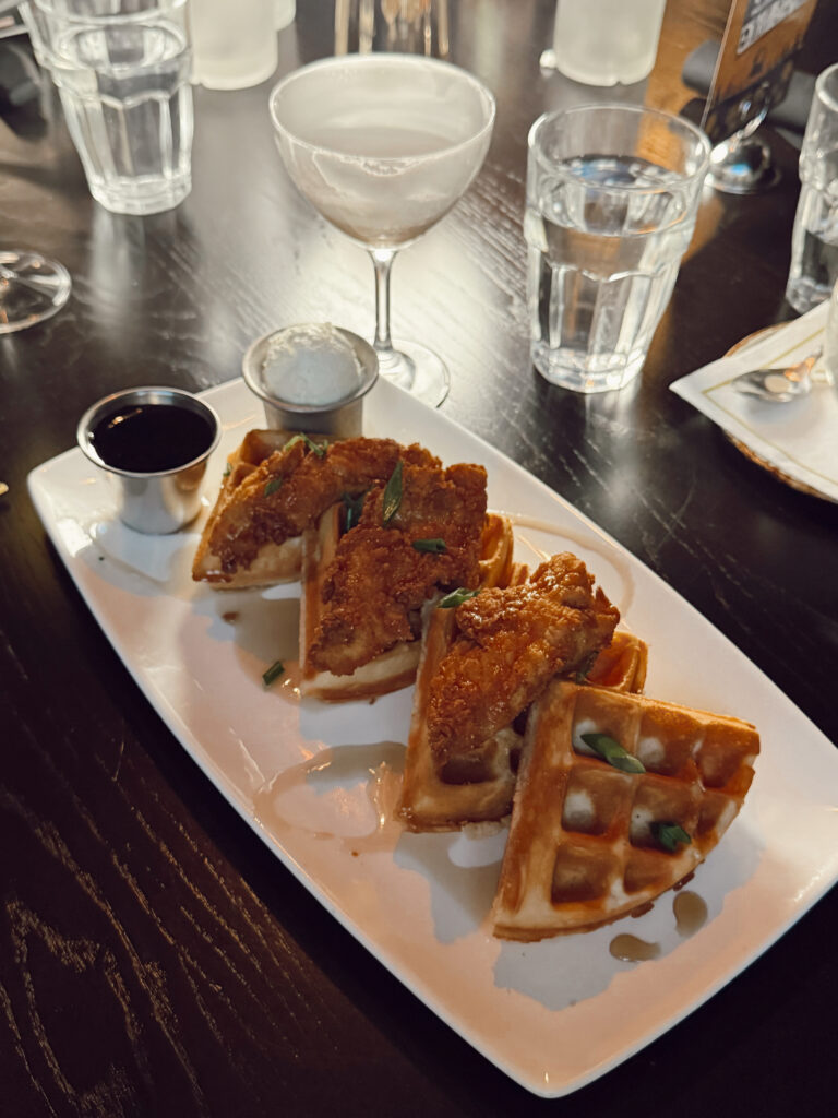 Grindstone Public House brunch waffles Grindstone Public House brunch waffles