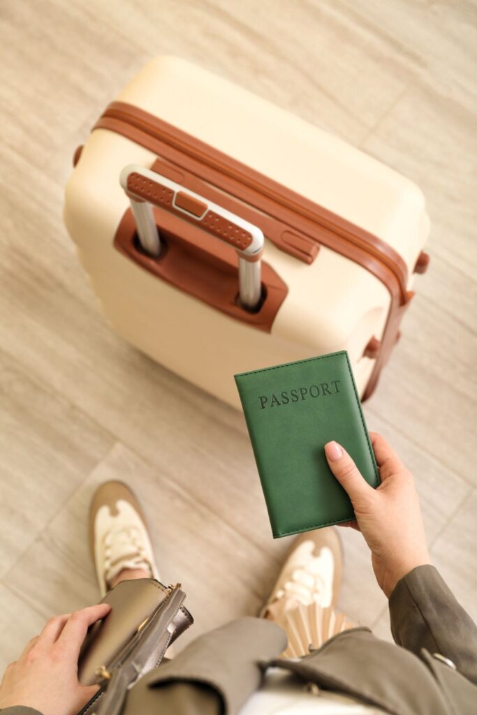 passport and luggage passport and luggage