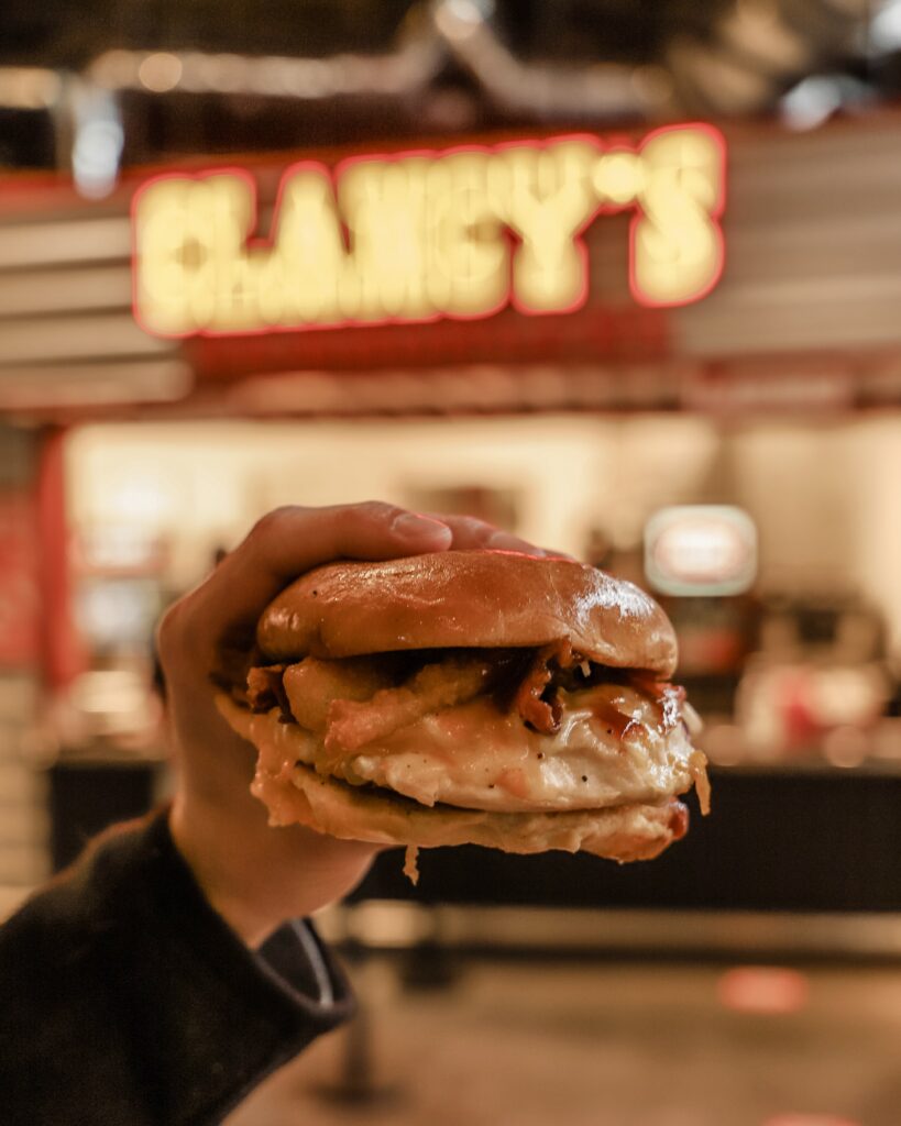 The Garage Food Hall burger The Garage Food Hall burger