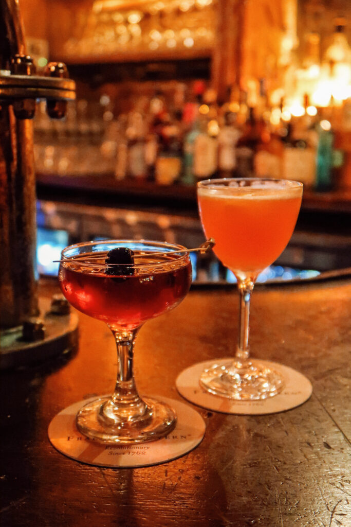 Fraunces Tavern cocktails Fraunces Tavern cocktails