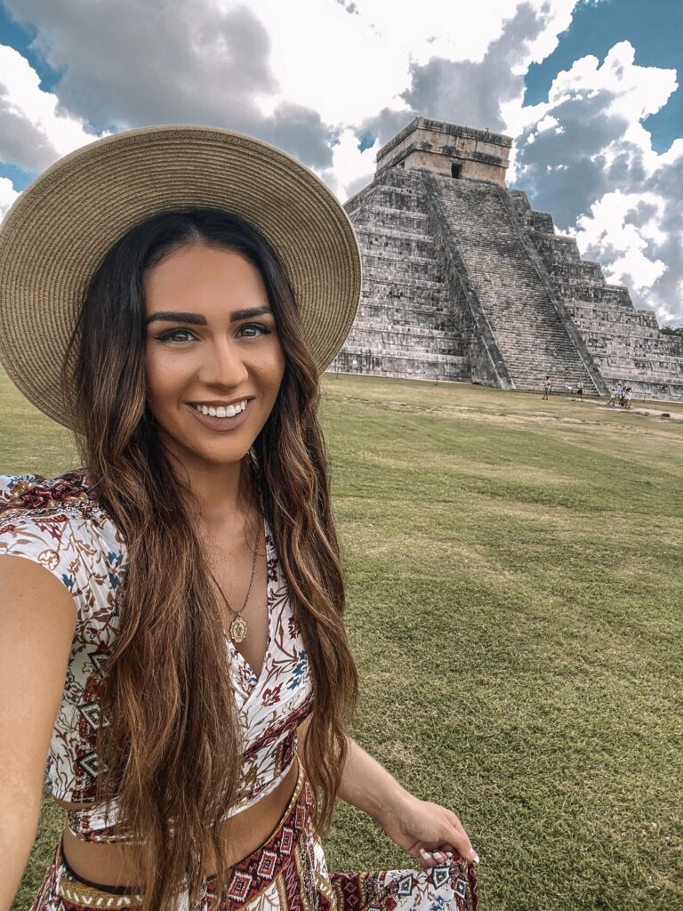 Chichen Itza selfie Safest Travel Destinations in Mexico