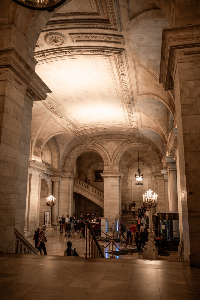 inside New York Public Library inside New York Public Library
