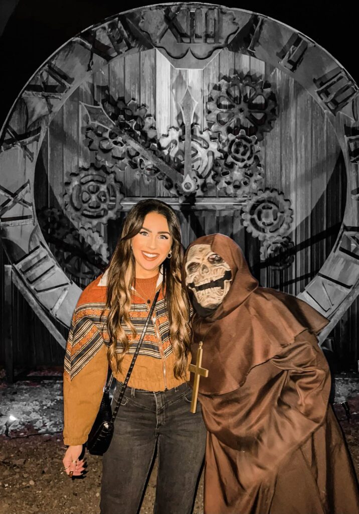 Haunted house in fall