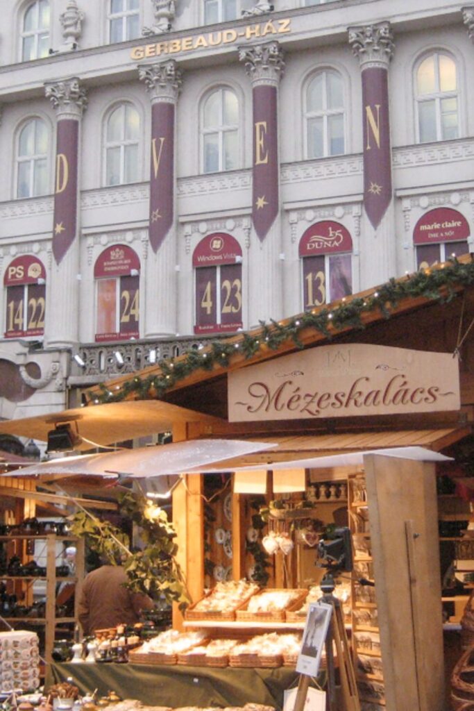 Stall at Budapest Christmas market