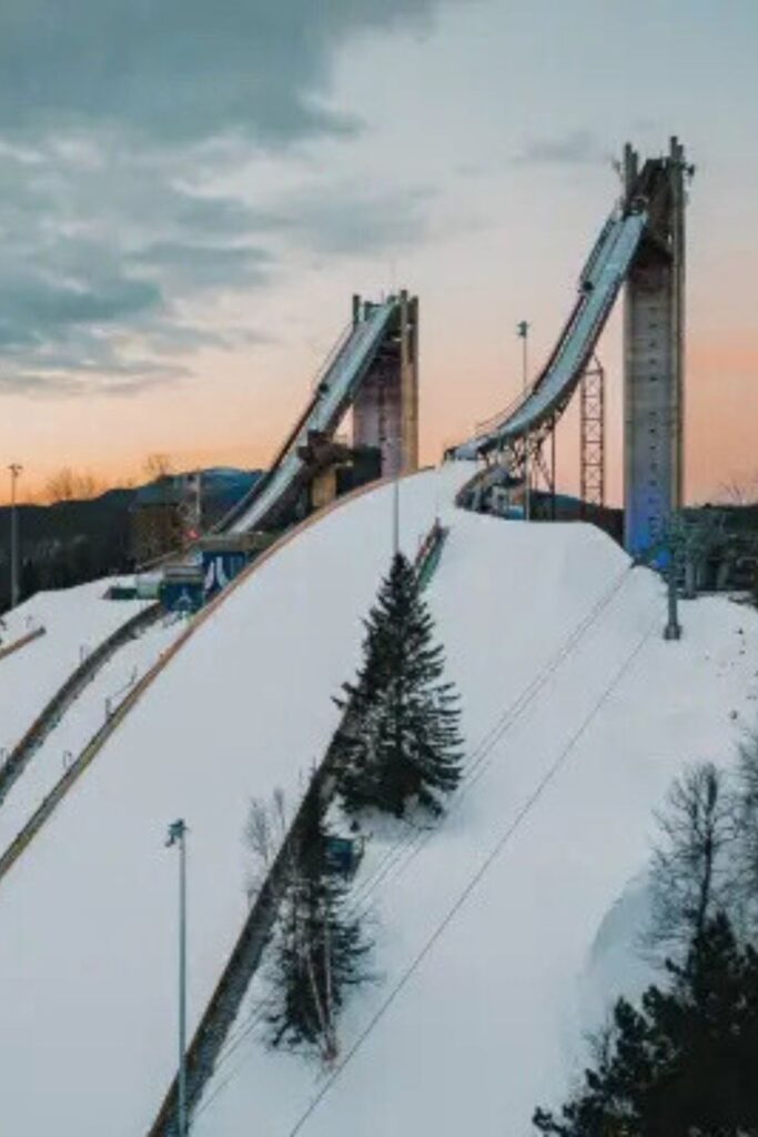 Olympic Speed Skating Oval in Lake Placid, New York.
