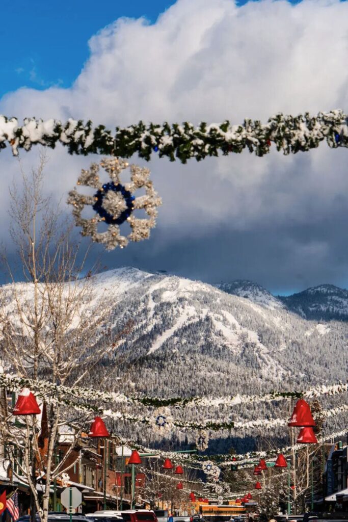 Whitefish Mountain Resort in Montana – places to travel during Christmas.